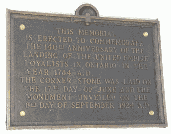 Belleville Log Cabin Monument Plaque