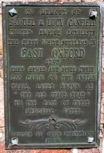 East Oxford Cemetery plaque