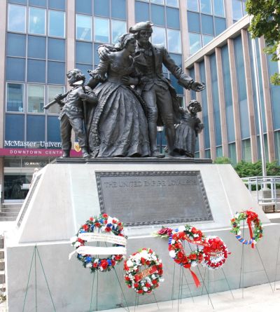 Front of Hamilton Loyalist Monument