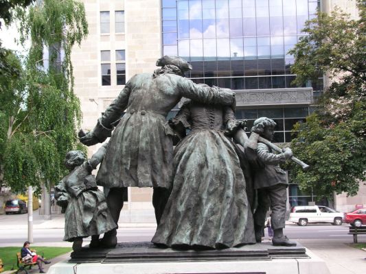 Rear of Hamilton Loyalist Monument