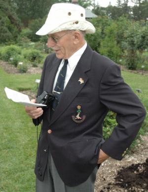 Dedication at the planting of the Loyalist rose in Ottawa in 2006