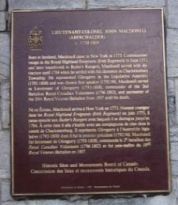 John Macdonell Plaque