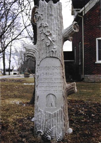 Simon Girty memorial stone