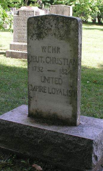 Lieutenant Christian Wehr Marker, Philipsburg Cemetery
