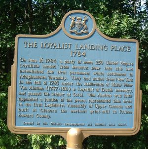 Loyalist Landing Place Plaque