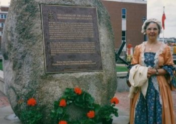 Plaque in Loyalist Plaza