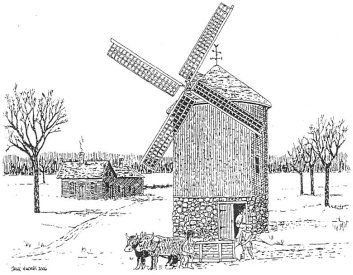 Windmill art from the Calendar