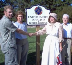 The newly-erected marker at Old Windham Cemetery