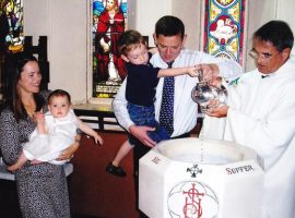 A baptism at St. Alban's A baptism at St. Alban's