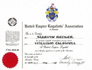 Certificate Marvin Recker