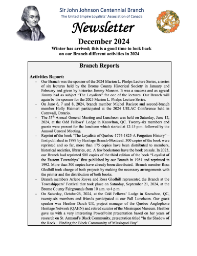 2024 November Newsletter