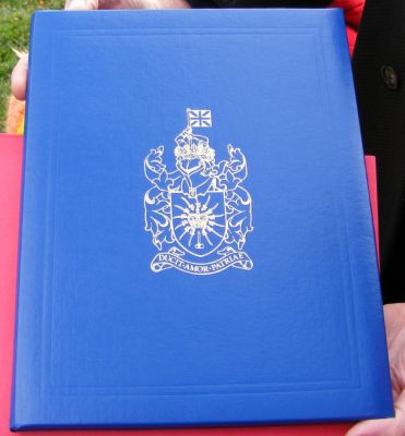 Loyalist Folder in which the Loyalist certificate was enclosed