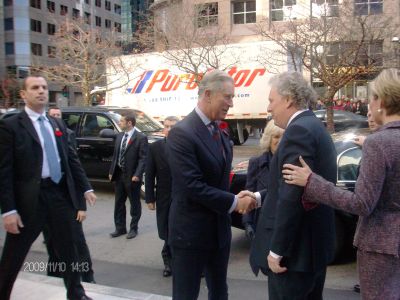 Prince Charles and Jean Charest in Montreal