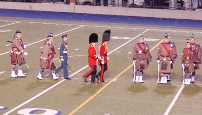 Prince Charles reviews Toronto Scottish Regiment