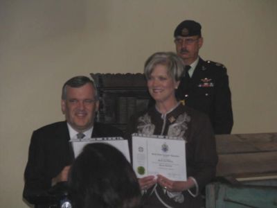 Mrs. Onley with Certificates
